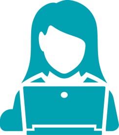 girl with laptop