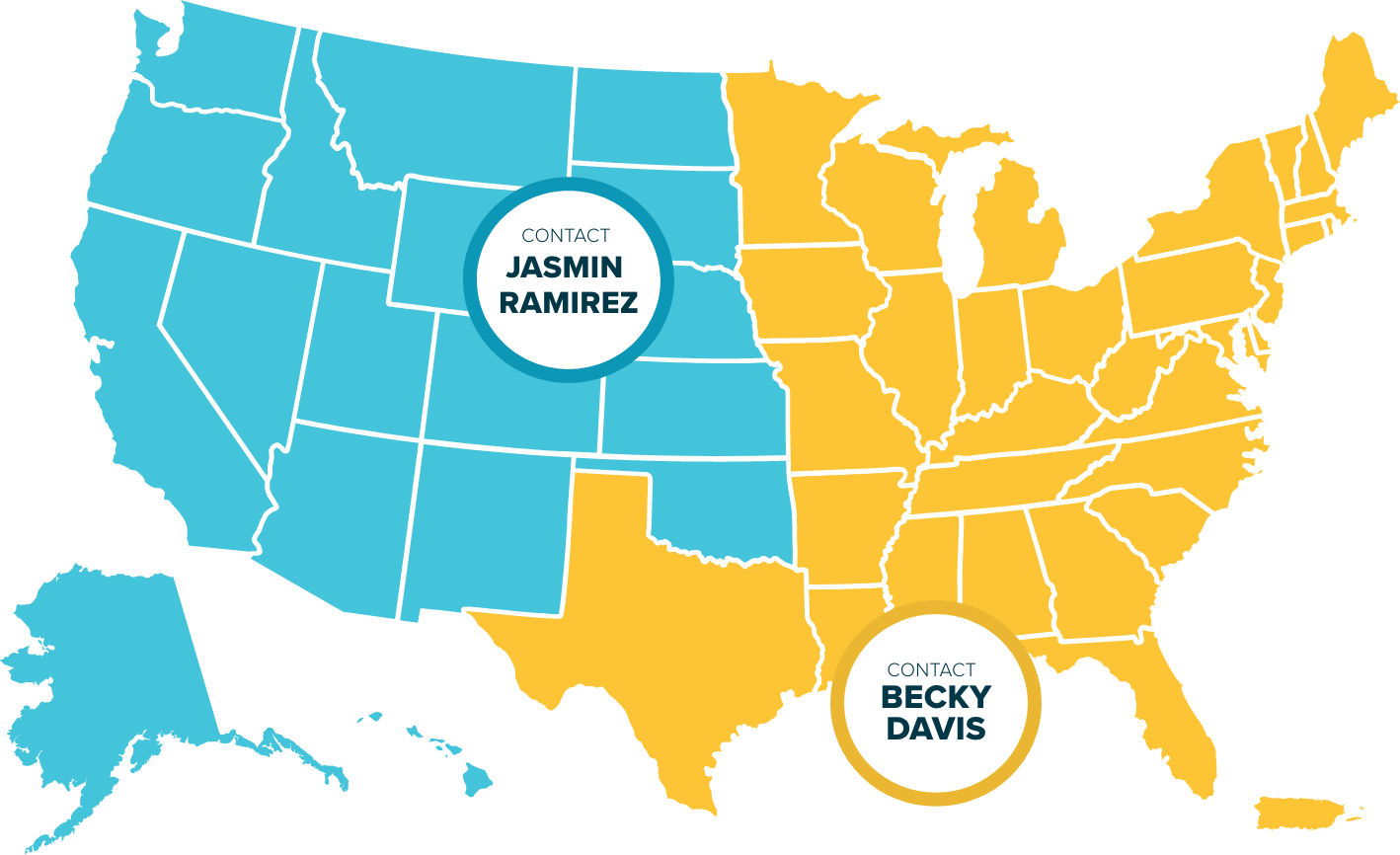 Sales Rep US Map